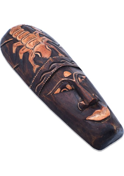 Surat Mask Akrep 30 Cm Ahşap Duvar Objesi Maske