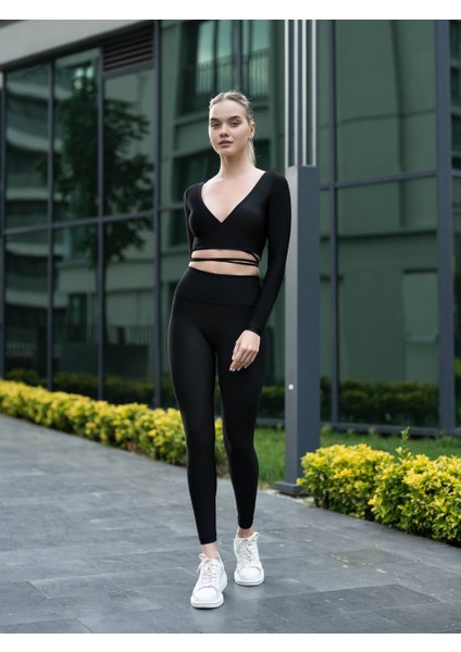 Siyah Toparlayıcı Spor Tayt fırsatları