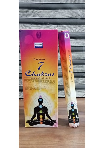 Darshan Incense 20 Adet Çubuk Tütsü 7 Chakras Kokulu