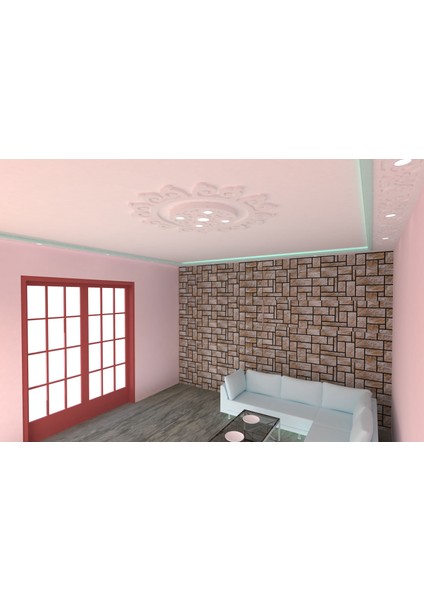 Tavan Spot Göbek Motifli Yuvarlak-01-52-Dış Çıtalı modelleri