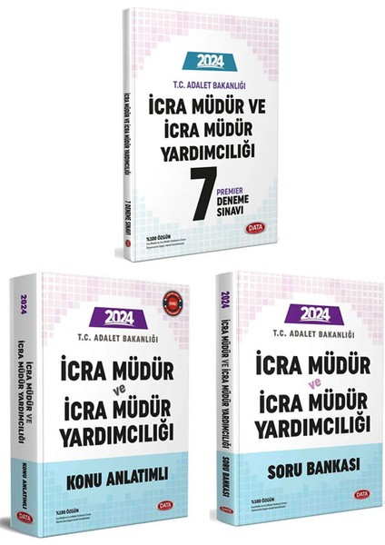 2024 Data Adalet Bakanlığı Ims Icra Müdür ve Müdür Yardımcılığı Konu Soru Deneme Sınavı Seti