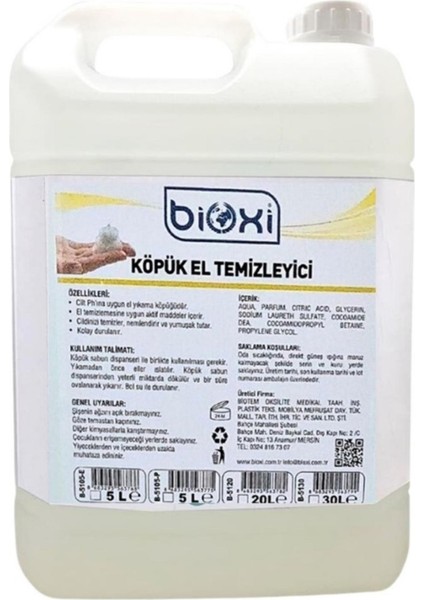 ® Foam Köpük El Sabunu 5 Litre – Beyaz Sabun Kokulu Ekonomik Ve Hijyenik Temizlik Için Pratik Çözüm