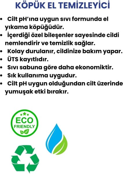® Foam Köpük El Sabunu 500 ml - Beyaz Sabun Kokulu Ekonomik Ve Hijyenik Temizlik Için Pratik Çözüm
