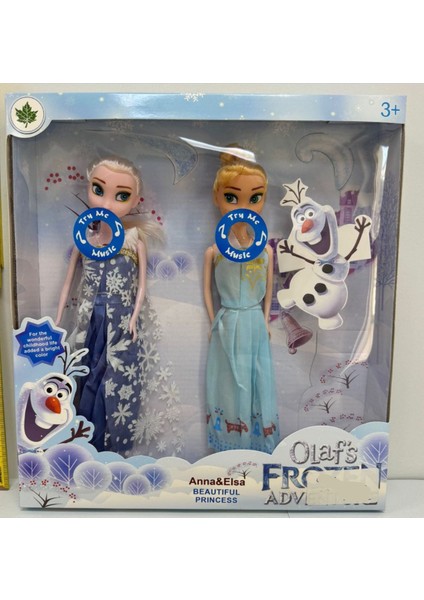 30CM Şarkı Söyleyen Müzikli Anna Elsa Frozen Bebek Seti