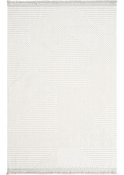 Vera 1454 Krem Yumuşak Dokulu Halı Kilim Salon Koridor Kesme Yolluk Dokuma Makine Halısı