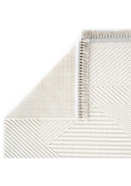 Vera 1454 Krem Yumuşak Dokulu Halı Kilim Salon Koridor Kesme Yolluk Dokuma Makine Halısı
