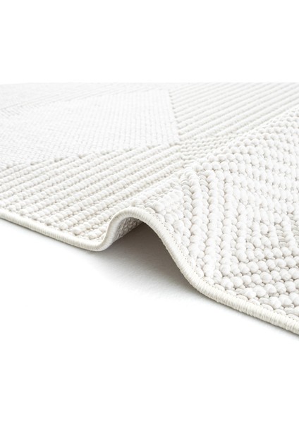 Vera 1454 Krem Yumuşak Dokulu Halı Kilim Salon Koridor Kesme Yolluk Dokuma Makine Halısı