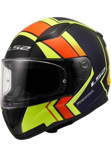 Rapıd 2 Extra Mat Neon Sarı-Navy Mavi Kask