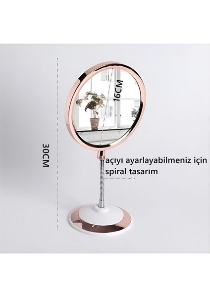 2x Büyüteçli 2 Taraflı Makyaj Aynası 719867