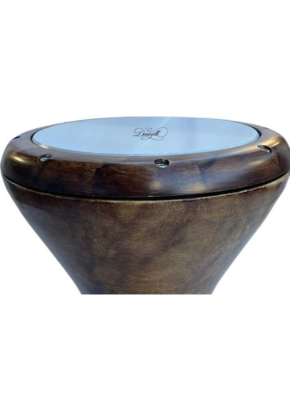 Profesyonel Döküm Mısır Darbuka - Ahşap Desen - Gigbag Çanta fırsatları