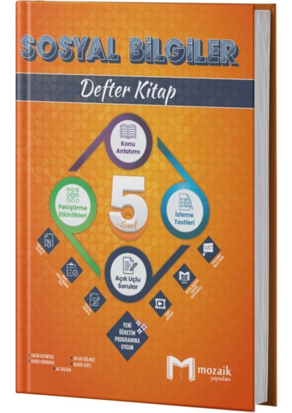 Mozaik Yayınları 5. Sınıf Sosyal Bilgiler Defter Kitap