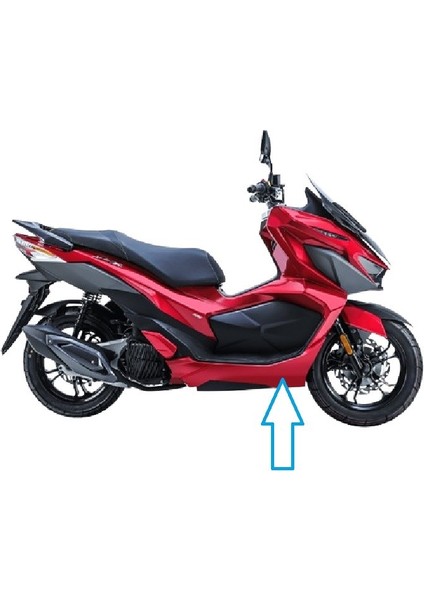 Jet X 125 Alt Panel Sağ Mat Mavi Orijinal