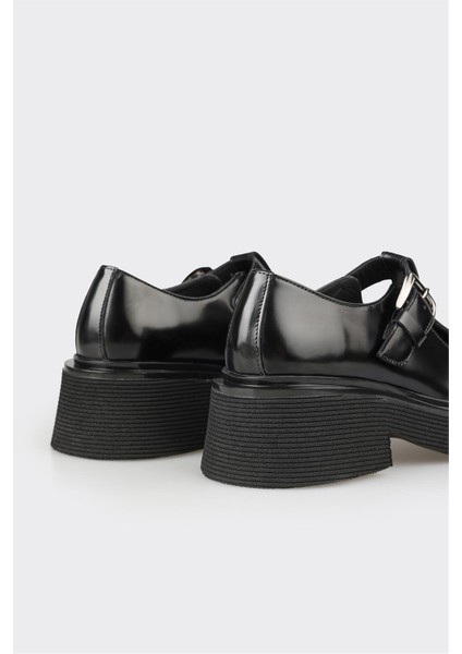 Siyah Deri Kadın Günlük Ayakkabı indirimleri