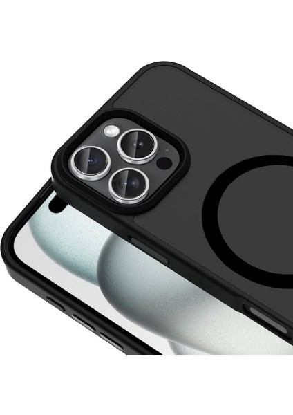 Apple iPhone 16 Pro Kılıf Magsafe Şarj Özellikli Mat Arka Yüzey Redclick Sio Kapak