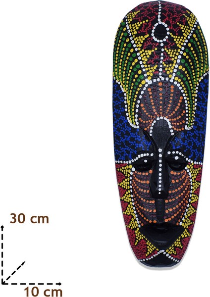 Aborjin Mask 30 Cm Duvar Dekoru Ahşap Maske fırsatları