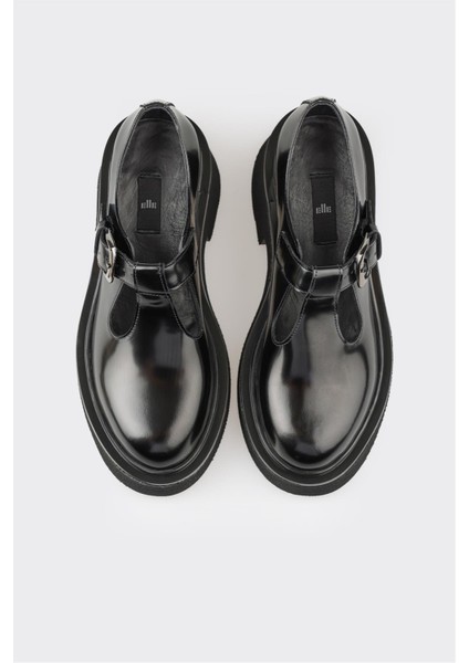 Siyah Deri Kadın Günlük Ayakkabı fırsatları