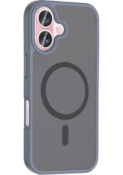 Apple iPhone 16 Kılıf Magsafe Şarj Özellikli Mat Arka Yüzey Redclick Sio Kapak