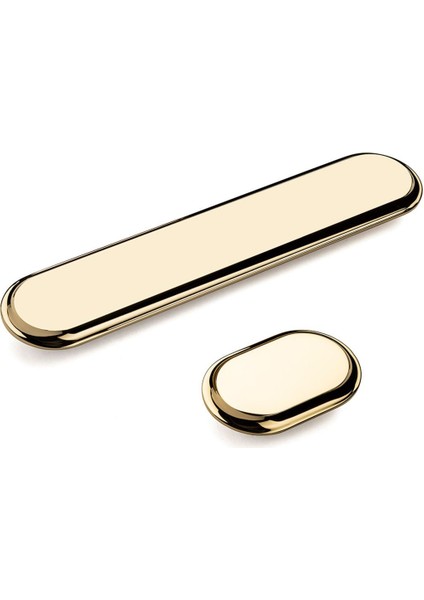 9124 Line-Çizgili Kulp Altın Renk Tek Adet 32 mm
