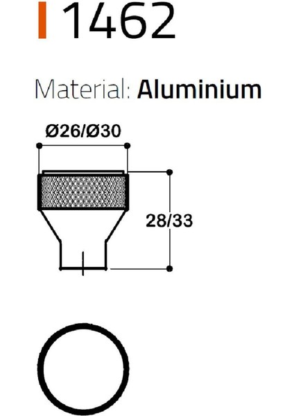 1462 Düğme Kulp Füme Renk 26 mm modelleri