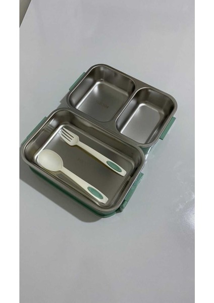 017-01-2** 2 Katlı 3 Bölmeli Çatal Kaşıklı Paslanmaz Çelik Yemek Tşıma Kabı 1.65L fiyatları