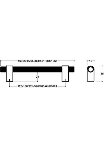 8942 Modern Kulp Antik Renk 320 mm