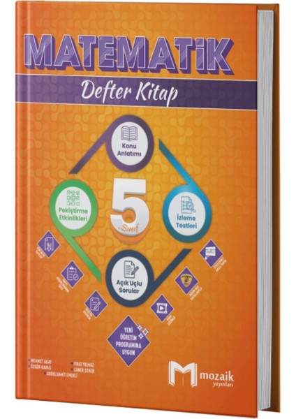 Mozaik Yayınları 5. Sınıf Matematik Defter Kitap