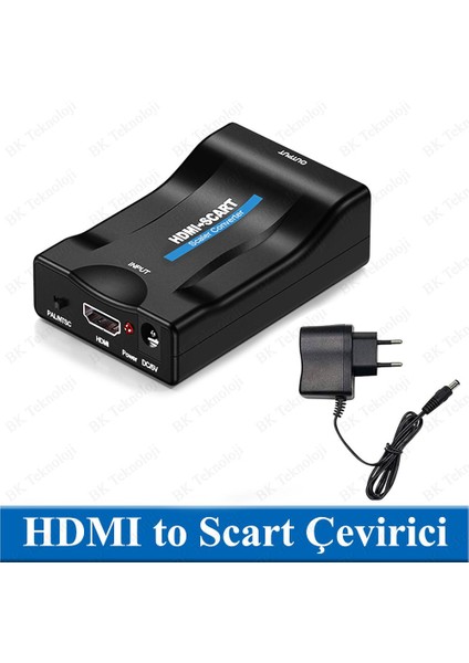 HDMI To Scart Av Eski Tip Tüplü Tv Çevirici Adaptör