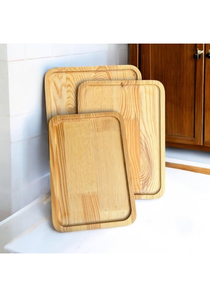 Haadizat Çok Amaçlı Servis Tabağı ve Standı 3 Lü Set