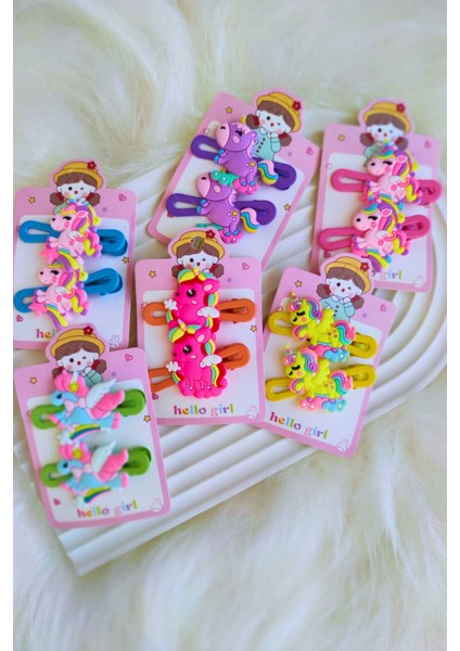 Kız Çocuk Unicorn Pens Toka Seti 2 Adet fiyatları