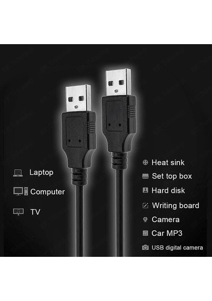 USB 2.0 Erkek-Erkek Data Şarj Kablosu - 1.5 Metre