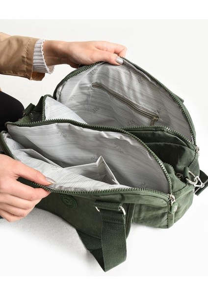 Klinkır Omuz Çantası Çok Cepli Hafif Kumaş 30*25 cm Çapraz Postacı Çanta Günlük Kullanıma Uygun indirimleri