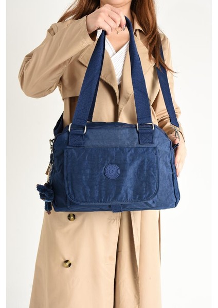 Klinkır Omuz Çantası Çok Cepli Hafif Kumaş 30*25 cm Çapraz Postacı Çanta Günlük Kullanıma Uygun