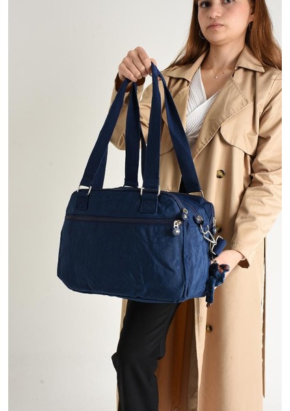 Klinkır Omuz Çantası Çok Cepli Hafif Kumaş 30*25 cm Çapraz Postacı Çanta Günlük Kullanıma Uygun modelleri