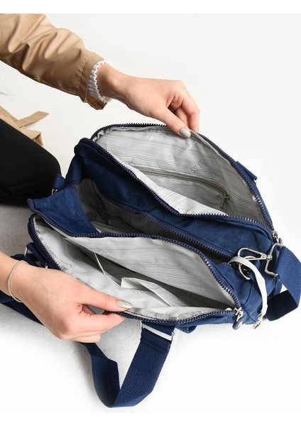 Klinkır Omuz Çantası Çok Cepli Hafif Kumaş 30*25 cm Çapraz Postacı Çanta Günlük Kullanıma Uygun indirimleri