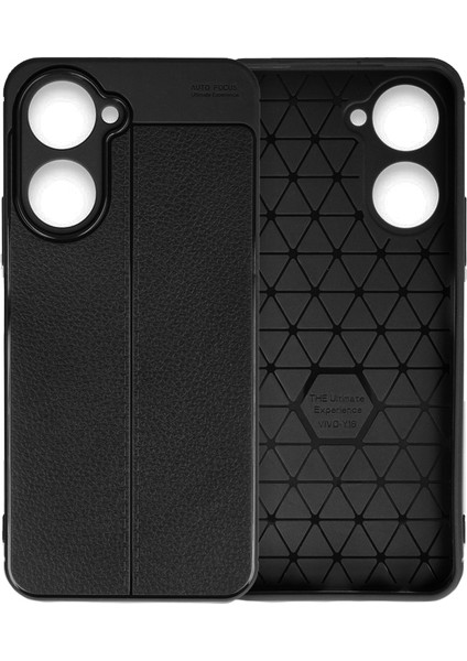 Vivo Y18 Kılıf Auto Focus Deri Desen Silikon Arka Kapak modelleri