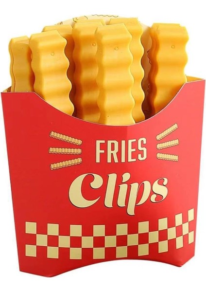 12 Adet Patates Kızartması Torba Kilit Klipsleri (Yurt Dışından)