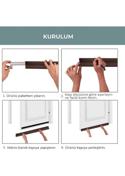 Kapı Altı Rüzgar Önleyici Isı Yalıtım Süngeri Eşik Altlığı Stoper Rüzgarlık Toz Soğuk 2ADET Gri modelleri