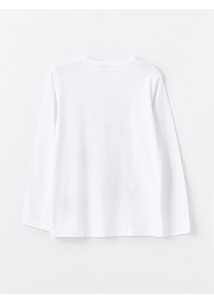 Bisiklet Yaka Atatürk Baskılı Uzun Kollu Erkek Çocuk Tişört modelleri