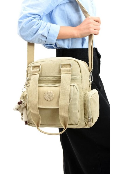 Omuz Çantası Çapraz Uzun Askılı Çok Cepli 30*25 cm Yağmur Geçirmez Içi Astarlı Klinkır Kumaş modelleri