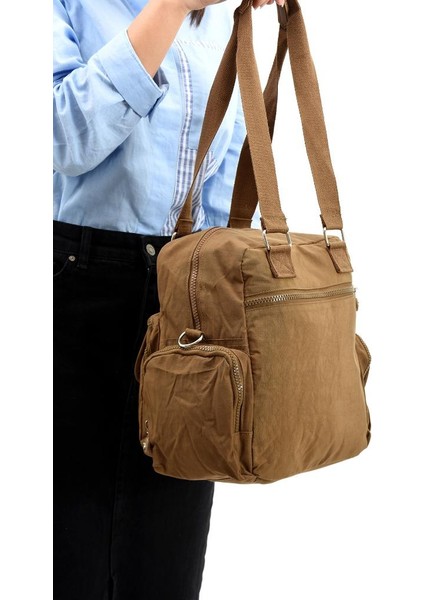 Omuz Çantası Çapraz Uzun Askılı Çok Cepli 30*25 cm Yağmur Geçirmez Içi Astarlı Klinkır Kumaş fırsatları