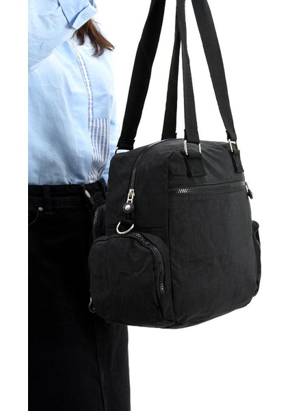 Omuz Çantası Çapraz Uzun Askılı Çok Cepli 30*25 cm Yağmur Geçirmez Içi Astarlı Klinkır Kumaş fırsatları