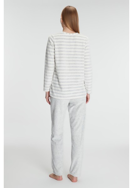 Kadın Pamuklu Uzun Kollu Pijama TAKIMI(11256)