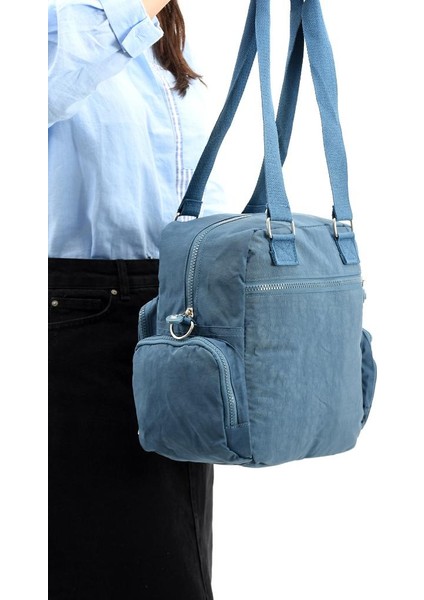 Omuz Çantası Çapraz Uzun Askılı Çok Cepli 30*25 cm Yağmur Geçirmez Içi Astarlı Klinkır Kumaş fırsatları