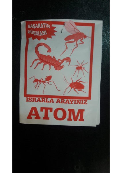 Atom Haşere ve Böcek Öldürücü 3 Adet