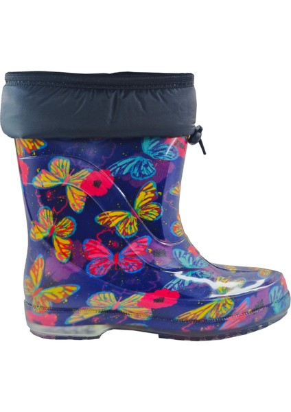 Kelebek Desenli Yünlü Su Geçirmez Çizme Kar & Yağmur Çizmesi modelleri