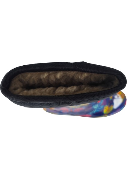 Kelebek Desenli Yünlü Su Geçirmez Çizme Kar & Yağmur Çizmesi indirimleri