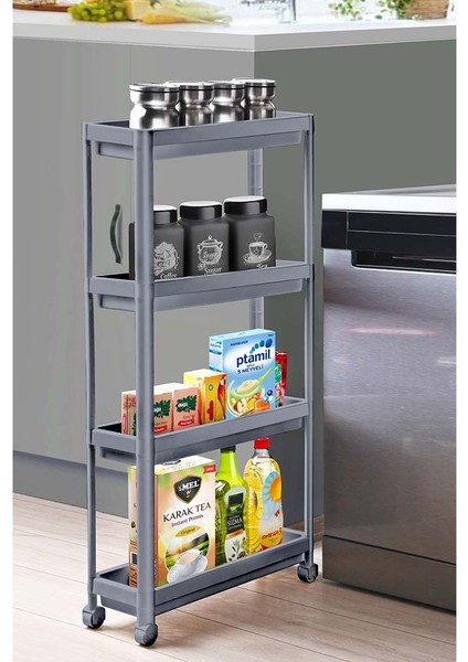 4katlı, Tekerlekli, Banyo Rafı ,Mutfak Servis Rafı, Havluluk, Moduler Sampuanlık , Sebzelik