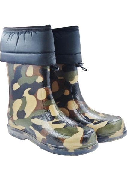 Kamuflaj Desenli Yünlü Su Geçirmez Çizme -30 Derece Kadar Dayanaklı Avcı & Balıkçı Çizmesi fiyatları