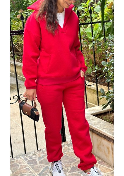 Kadın Kırımızı Eşofman Takımı fiyatları