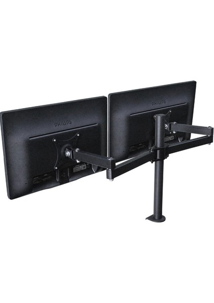 LCD Monıtör 2li LED Tv Full Hareketli Çelik Masa Tutucu